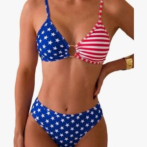 Patriotic Stars and Stripes Bikini size Medium NWOT